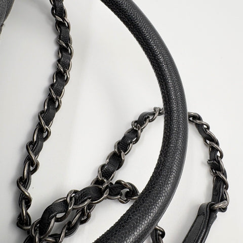 CHANEL Matelasse Large Handbag black WS34930