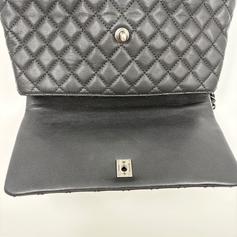 CHANEL Matelasse Large Handbag black WS34930