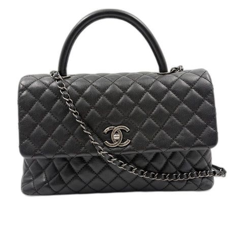 CHANEL Matelasse Large Handbag black WS34930