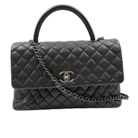 CHANEL Matelasse Large Handbag black WS34930
