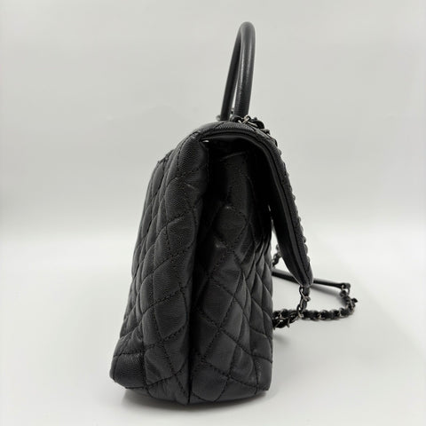 CHANEL Matelasse Large Handbag black WS34930