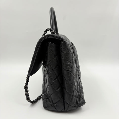 CHANEL Matelasse Large Handbag black WS34930
