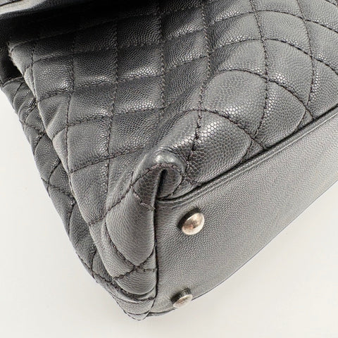 CHANEL Matelasse Large Handbag black WS34930