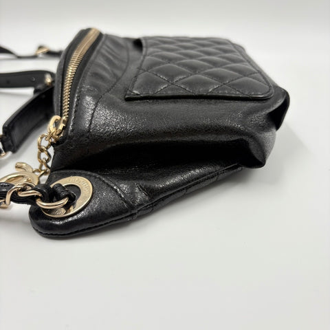 CHANEL Matelasse body bag black WS34935