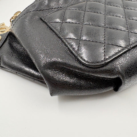 CHANEL Matelasse body bag black WS34935