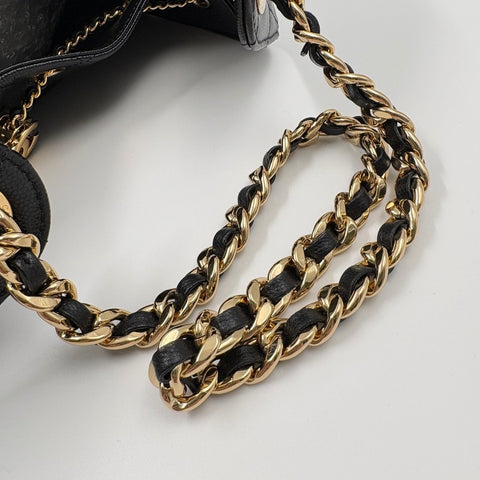 CHANEL Matelasse Small Handbag black WS34937