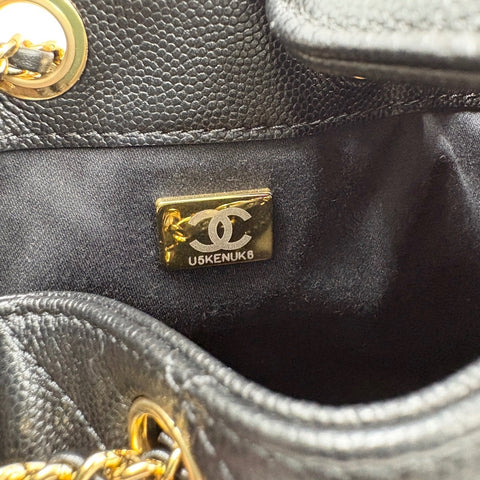 CHANEL Matelasse Small Handbag black WS34937