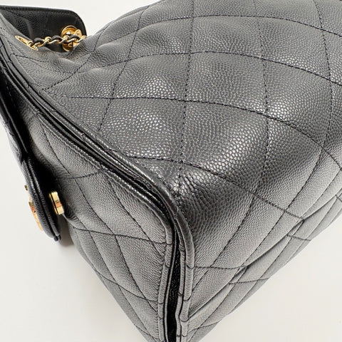 CHANEL Matelasse Small Handbag black WS34937
