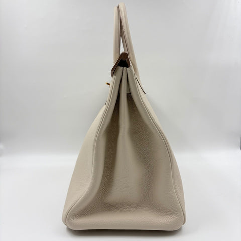 HERMES Birkin 35 Handbag beige WS34939