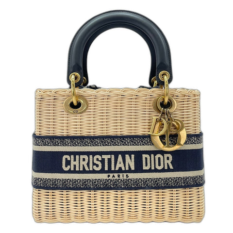 Christian Dior Lady Christian Dior 2WAY Handbag beige WS34942