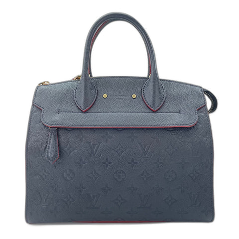LOUIS VUITTON Pont Neuf MM Handbag Navy WS34944