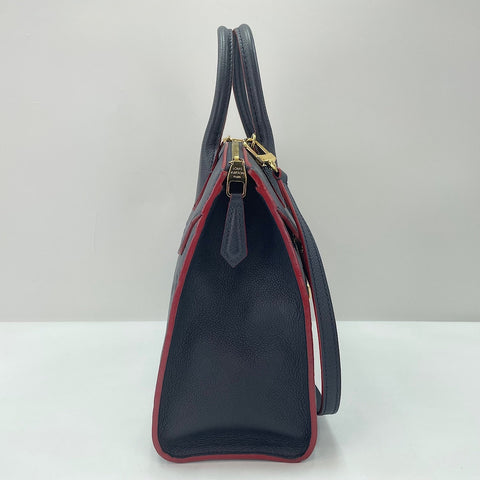 LOUIS VUITTON Pont Neuf MM Handbag Navy WS34944