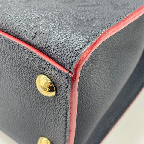 LOUIS VUITTON Pont Neuf MM Handbag Navy WS34944