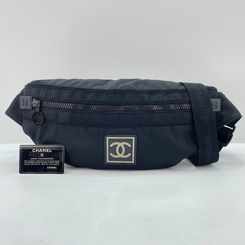 CHANEL Sports line Waist bag black WS34946