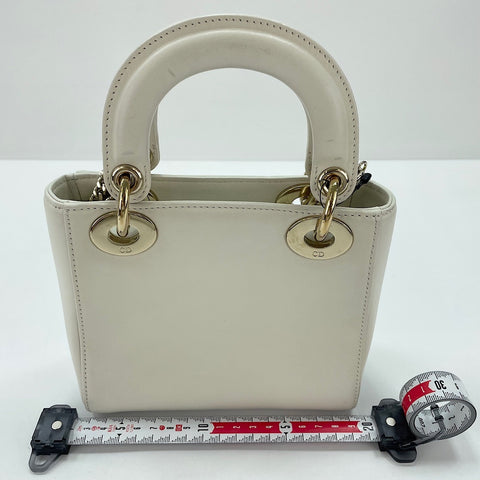 Christian Dior Lady Christian Dior Mini 2WAY Handbag white WS34955