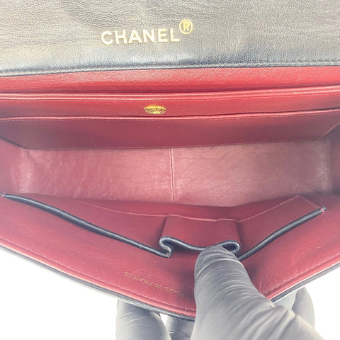 CHANEL Matelasse Shoulder Bag black WS34965