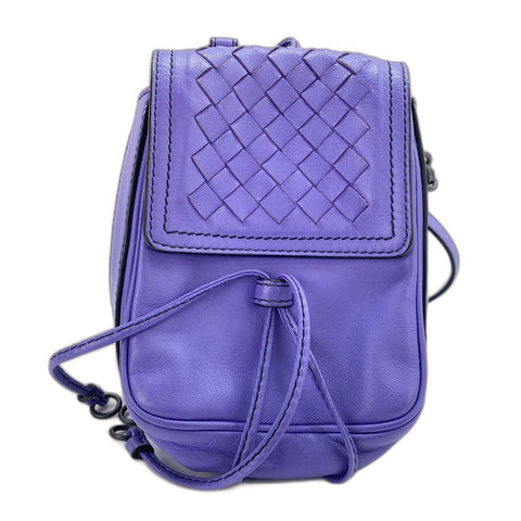 BOTTEGAVENETA INTRECCIATO Shoulder Bag purple WS34968