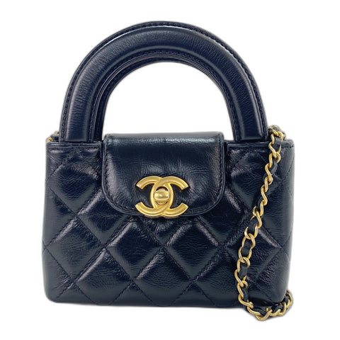 CHANEL Matelasse Shoulder Bag black WS34969