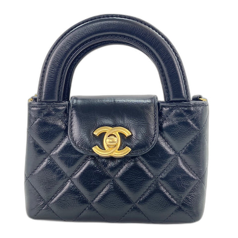 CHANEL Matelasse Shoulder Bag black WS34969