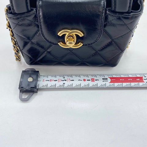 CHANEL Matelasse Shoulder Bag black WS34969