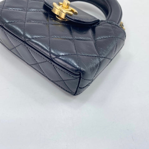 CHANEL Matelasse Shoulder Bag black WS34969