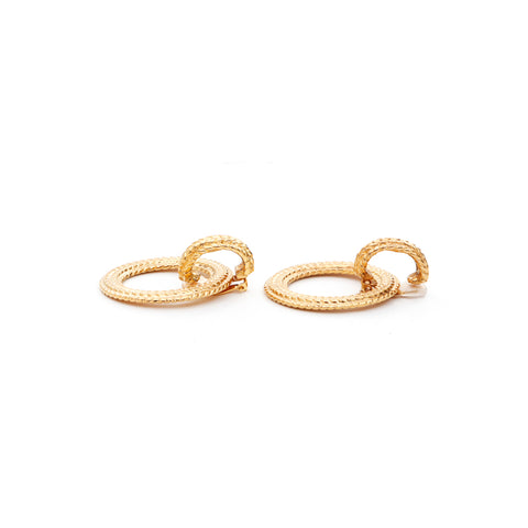 Chanel Chanel Round Boucles d'oreilles Gold WS3496