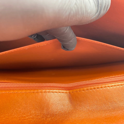 CHANEL Matelasse Handbag Orange WS34971