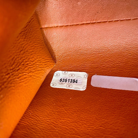 CHANEL Matelasse Handbag Orange WS34971