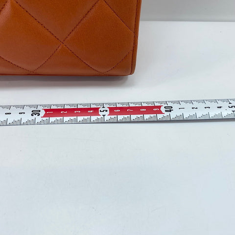 CHANEL Matelasse Handbag Orange WS34971