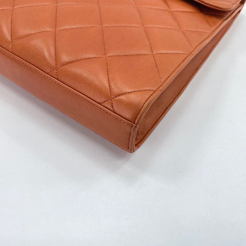 CHANEL Matelasse Handbag Orange WS34971
