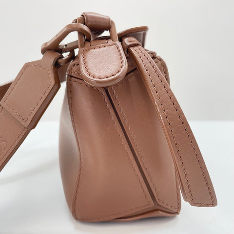 LOEWE Puzzle Bag Mini 2WAY Handbag Brown WS34972