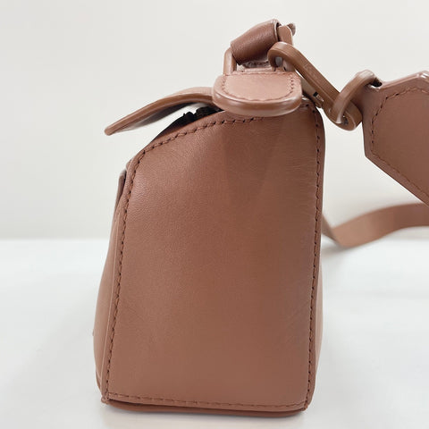 LOEWE Puzzle Bag Mini 2WAY Handbag Brown WS34972