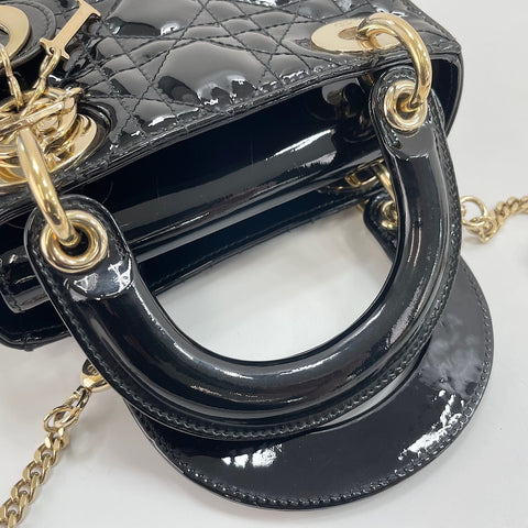 Christian Dior Lady Christian Dior mini 2WAY Handbag black WS34973