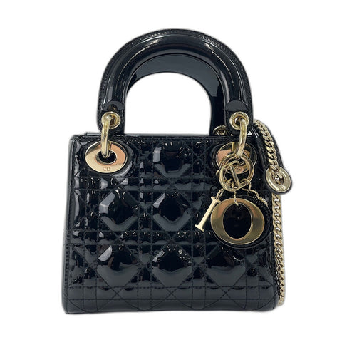Christian Dior Lady Christian Dior mini 2WAY Handbag black WS34973