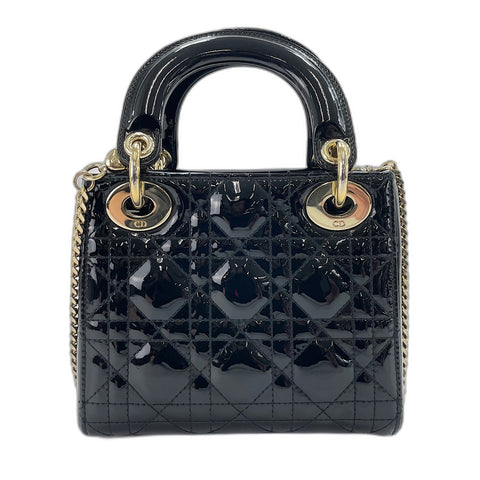 Christian Dior Lady Christian Dior mini 2WAY Handbag black WS34973