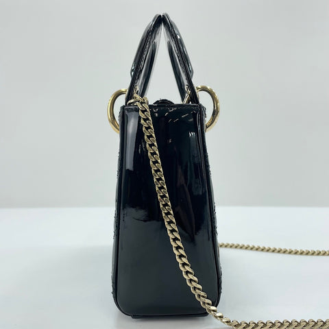 Christian Dior Lady Christian Dior mini 2WAY Handbag black WS34973