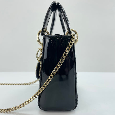 Christian Dior Lady Christian Dior mini 2WAY Handbag black WS34973