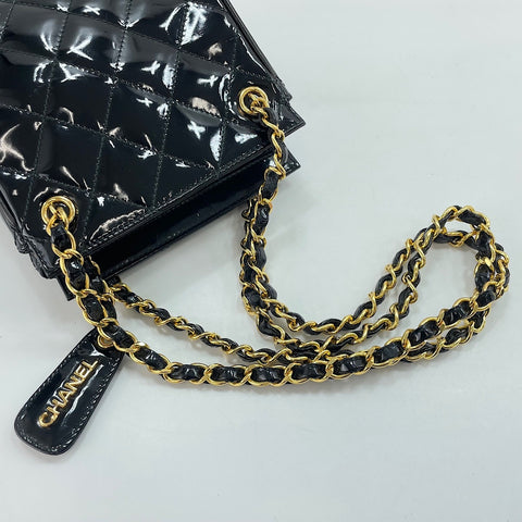 CHANEL Matelasse Shoulder Bag black WS34980