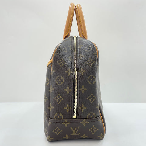 LOUIS VUITTON Deauville Handbag Brown WS34984