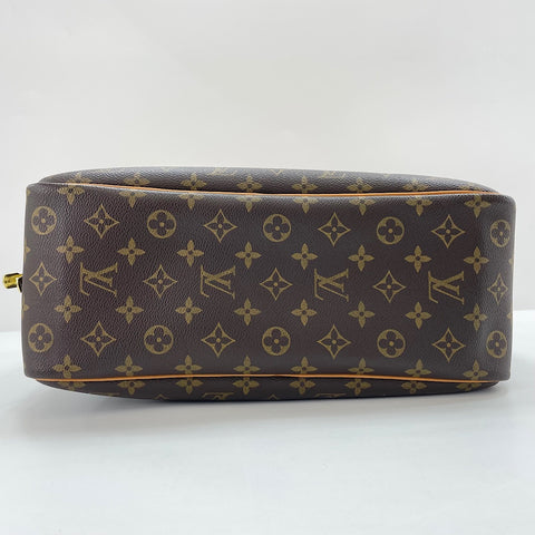 LOUIS VUITTON Deauville Handbag Brown WS34984