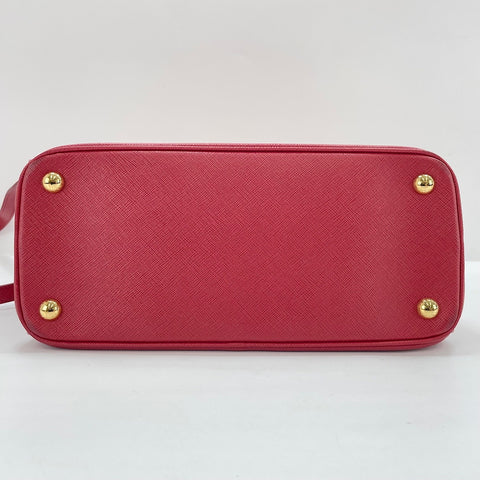 PRADA Galleria 2WAY Handbag Red WS34986