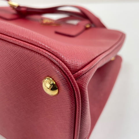 PRADA Galleria 2WAY Handbag Red WS34986