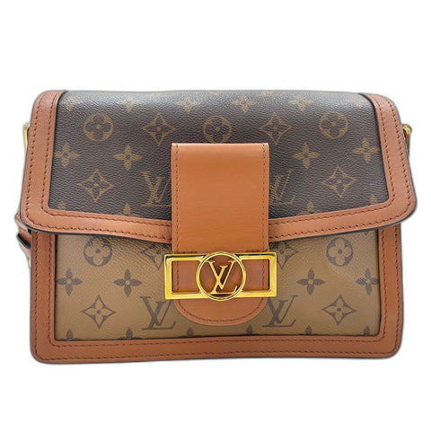LOUIS VUITTON Dauphine MM Shoulder Bag Brown WS34988