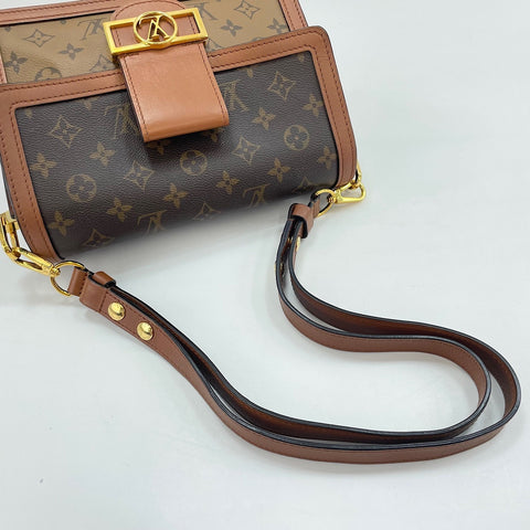 LOUIS VUITTON Dauphine MM Shoulder Bag Brown WS34988