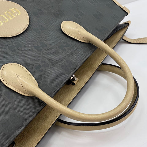 GUCCI Obzagrid 2WAY Handbag gray WS34991