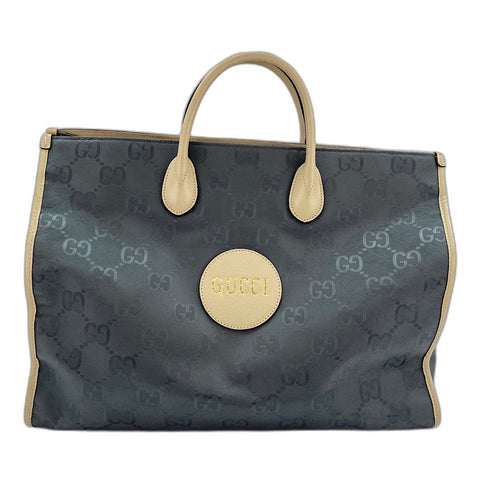 GUCCI Obzagrid 2WAY Handbag gray WS34991