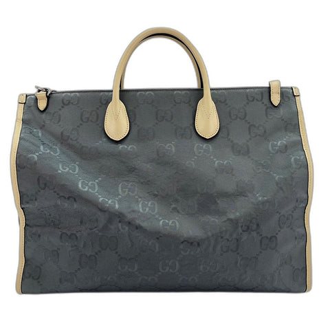 GUCCI Obzagrid 2WAY Handbag gray WS34991