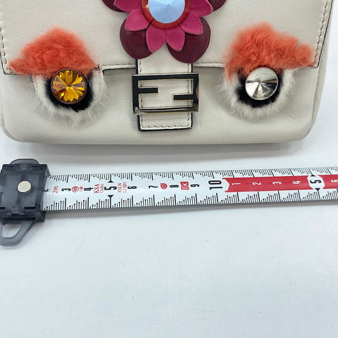 FENDI Micro bucket Shoulder Bag white WS34992