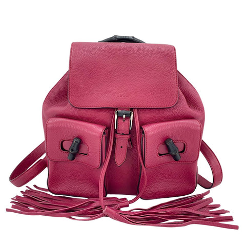 GUCCI Tassel Backpack Â· Daypack pink WS34995