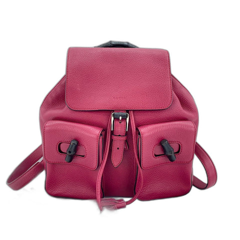 GUCCI Tassel Backpack Â· Daypack pink WS34995